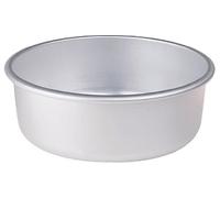 Pentole Agnelli Tortiera conica Linea Pasticceria e Pizza Alluminio con orlo H 8 cm Argento 16 cm