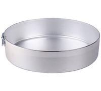 Pentole Agnelli Family Cooking Alluminio Tortiera Cilindrica con Anello, Argento, 20 cm