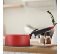 Arthur Martin, AMR41, Set di Pentole in Alluminio da 10 Pezzi con Rivestimento Grip, Padelle da 20-22-26 cm, Pentole da 16-18 cm, Coperchio Ermetico, 2 Utensili, Rosso