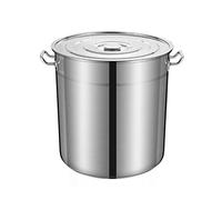 pentole capienti, 304 for uso alimentare con coperchio, appendibile, calore uniforme, lucidato a specchio, adatto a tutti i fornelli(45cm*45cm(65L))