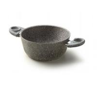 PENTOLE CASSERUOLA CM.20 RIVESTIMENTO IN PIETRA 2 MANIGLIE CUORE DI PIETRA