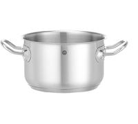 HENDI Pentola media, senza coperchio, calderone, casseruola, tegame, adatta a tutte le fonti di calore, lavabile in lavastoviglie, 1,8L, ø160x(H)95mm, acciaio inox