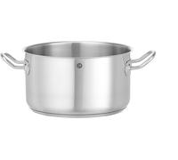 HENDI Pentola media, senza coperchio, calderone, casseruola, tegame, adatta a tutte le fonti di calore, lavabile in lavastoviglie, 6L, ø240x(H)135mm, acciaio inox