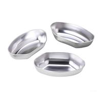 Pentole in acciaio a forma di ventaglio divisa - Vassoio da cucina 3 pezzi per uova a vapore per set di verdure multialimenti compatibile con cottura a vapore Avere cuociriso più piano cottura in