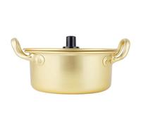 Pentole Multipots Coreano Ramen Noodle Pot Pentola in alluminio giallo coreano Pentola per spaghetti istantanei Pentole per la casa(16 centimetri)