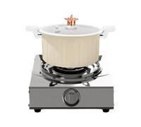 Pentole Non Bastoncini, Pentola Di Zuppa, Pentola Per Cucina Padella Antiaderente Con Coperchio - Pentole A A Pressione Con Manico Per A Induzione Della Cappa Elettrica Zuppa Salsa D
