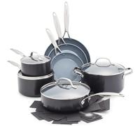 pentole non stick ceramiche anodizzate 11 pentole e padelle a fondo piatto, comprese le padelle