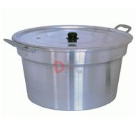 PENTOLE PENTOLA CALDAIA IN ALLUMINIO PESANTE D.46 CM - 20 LT SENZA COPERCHIO