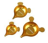 Pentole per la ricarica, paletta, becco stretto, pentola in alluminio con scala, vassoio dosatore in polvere e liquido, padella per dispenser di polvere, piatti di pesatura, pesatura in metallo (confezione da 3)