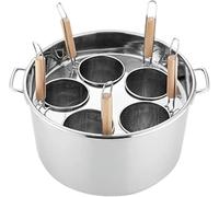 Pentole per Pasta con 4/5 Fori, Set di Inserti per cuocipasta, pentola per Pasta in Acciaio Inossidabile e cestello per scolapasta, pentole per Cucina Domestica, Ristorante, ECC.