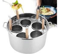 Pentole per Pasta in Acciaio Inox con 3/4/5 Fori, cuoci Pasta con cestello scolapasta, cuoci Pasta in Acciaio Inox, Pasta e Verdure