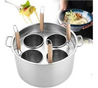 Pentole per Pasta in Acciaio Inox con 3/4/5 Fori, cuoci Pasta con cestello scolapasta, cuoci Pasta in Acciaio Inox, Pasta e Verdure