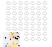 Pentole Piene, 50 Pezzi Plastica Acquerello Tavolozza, Pentole per acquerelli vuote Scatolar Colori Gouache Guazzo Vernice Dell'acquerello Contenitori, per Acquerello, artisti della Pittura a Olio