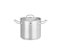 HENDI Pentola alta, con coperchio con fori per il rilascio del vapore, calderone, casseruola, tegame, adatta a tutte le fonti di calore, lavabile in lavastoviglie, 3L, ø160x(H)150mm, acciaio inox