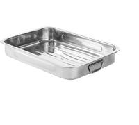 HENDI Teglia per Arrosti Profonda in Acciaio Inox, con Maniglie, per Forno, Lavabile in Lavastoviglie, 430x310x(H)60mm
