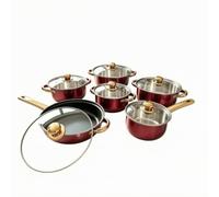 Pentolino Bollilatte Antiaderente, Rosso, 16cm/18cm/20cm/22cm/24cm