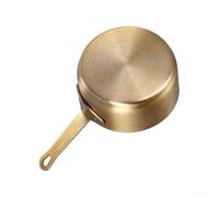 Pentolino in acciaio inox per mini casseruola, 100 ml, con manico lungo, per riscaldare latte, fusione, burro, salsa, caffè, alimenti per bambini (oro, L)