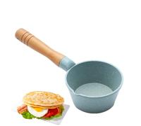 Pentolino Mini Per Salsa - Pentola con Rivestimento in Pietra e Beccuccio per Salsa,Pentola per Olio Caldo con Manico in Legno | Per Cucina Domestica Appartamento Studenti Ristorazione Frittura e