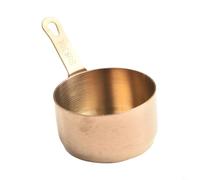 Pentolino per latte in acciaio inox da 100 ml con manico ergonomico e foro per appenderlo, perfetto per cucinare salse, riscaldare il latte e preparare alimenti per bambini (bronzo S)