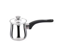 Pentolino Turco Teiera For Tazza Di Caffè In Acciaio Inossidabile Teiera For Caffè Da 1080 Ml Manico Lungo Brocca For Sciogliere Il Burro Al Cioccolato Caffettiera Turca Prodotta A Mano(02)