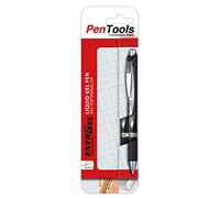 PenTools by Pentel EnerGel BLP77 - Penna a sfera gel per firma documenti, confezione da 2, colore: nero