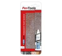 PenTools by Pentel X100W Permanent Paint Marker, Paint Ink is Permanent, White P