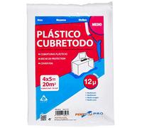 PENTRILO Telo Protettivo Multiuso Rivestito in plastica, 4 x 5 m, Medio, 4 x 5 m