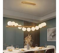 PENTWAN lampadario, Moderna Lampada A Sospensione A Led, Lampada a sospensione per tavolo da pranzo, con Paralume in vetro a 11 luci, Per Soggiorno Sala Da Pranzo Kitchen Island