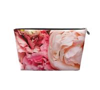 Peonia, Borsa da toilette Borsa per trucco Borsa per cosmetici Borsa da toilette da viaggio portatile