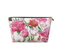 Peonia da giardino, Borsa da toilette Borsa per trucco Borsa per cosmetici Borsa da toilette da viaggio portatile