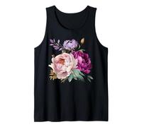 Peonia Fiori Acquerello Lavanda Viola Peonie Rosa Peonia Canotta