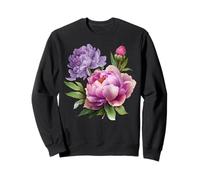 Peonia Fiori Acquerello Lavanda Viola Peonie Rosa Peonia Felpa