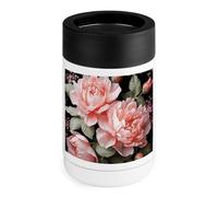 Peonia Fiori Rose Can Cooler 340,2 g Isolato In Acciaio Inox Cooler Can Cover In Acciaio Inox Bere Holder Regali per Uomini Donne Compleanno Natale
