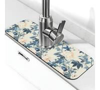 Peonia Floreale Cluster Stile Orientale 38,1 x 14 cm Diatomite Rubinetto Mat
