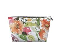 Peonia Pesca, Borsa da toilette Borsa per trucco Borsa per cosmetici Borsa da toilette da viaggio portatile