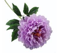 Peonia sintetica per stelo, 75 cm, grande fiore finto per bouquet da sposa, decorazione per la casa e la cucina, composizione floreale effetto seta, centrotavola (viola chiaro)