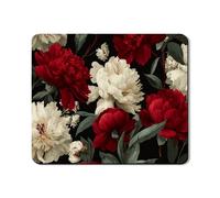 Peonia, tappetino protettivo per lavatrice e asciugatrice, elegante copertura floreale per lavanderia, lussuoso, vintage, in gomma, antiscivolo, impermeabile, 50 x 61 cm