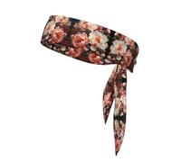Peonie bianche luminose traspiranti, fascia sportiva elegante, leggera e confortevole, adatta a tutti i tipi di sport