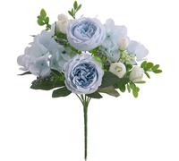 Peonie e Rose Artificiali 4 PEZZI Fiori di Seta per Matrimonio e Uso Tavolo Casa