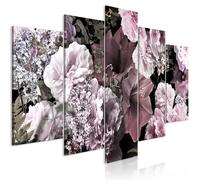 PEONIE Fiori Quadro su Tela in TNT Stampe Immagini Murale Quadri b-A-0668-b-m
