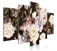PEONIE Fiori Quadro su Tela in TNT Stampe Immagini Murale Quadri b-C-0633-b-m