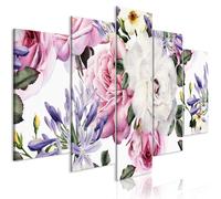 PEONIE FIORI Quadro su Tela TNT Stampe Immagini Murale b-B-0386-b-n