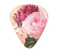 Peony Flowers Blossom* Plettri per chitarra Confezione da 12, Sensazione confortevole, Bordi lisci, Abrasione, Adatto per chitarra, Ukulele, ecc.