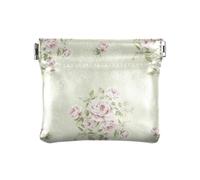 Peony Peony - Portamonete da donna, in pelle, impermeabile, mini borsa per il trucco, Peonia pesca, 1 size