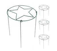 Peony Stakes - Flower Support Cages for Plant Tomato Dahlia Hydrangea Growth | Metal Frame with Rust Resistant Coating, Reusable Garden Supports, Stable Ring Structure for Indoor Backyard Orchard Use