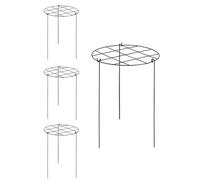Peony Support Cage, Heavy Duty Plant Stakes, Flower Rings, 30x30x40cm Gardening Frame Kit, for Roses, Tomatoes, Strawberries, Indoor Outdoor Use Plants Grow Securely