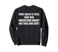 People Are Of Ten Types Funny Binary Code Math Joke Nerd Tee Felpa