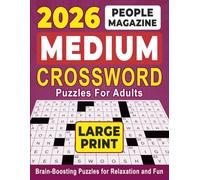 People Magazine Medium Crossword Puzzles For Adults Large Print: Brain-Boosting Puzzles for Relaxation and Fun