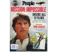 People Magazine. Special Edition. Mission: Impossible. Tom Cruise. Inside All 8 Films. Tom Cruise On His Life In Movies: It's Who I Am. New Movie: The Final Reckoning