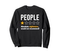 People One Star Rating Absolute Nightmare Graphic T-Shirt Felpa